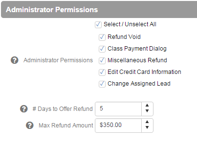 Administrator Permissions